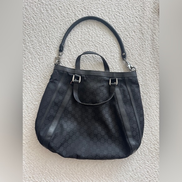 GUCCI Vintage Abbey Black Tote - Picture 4 of 11